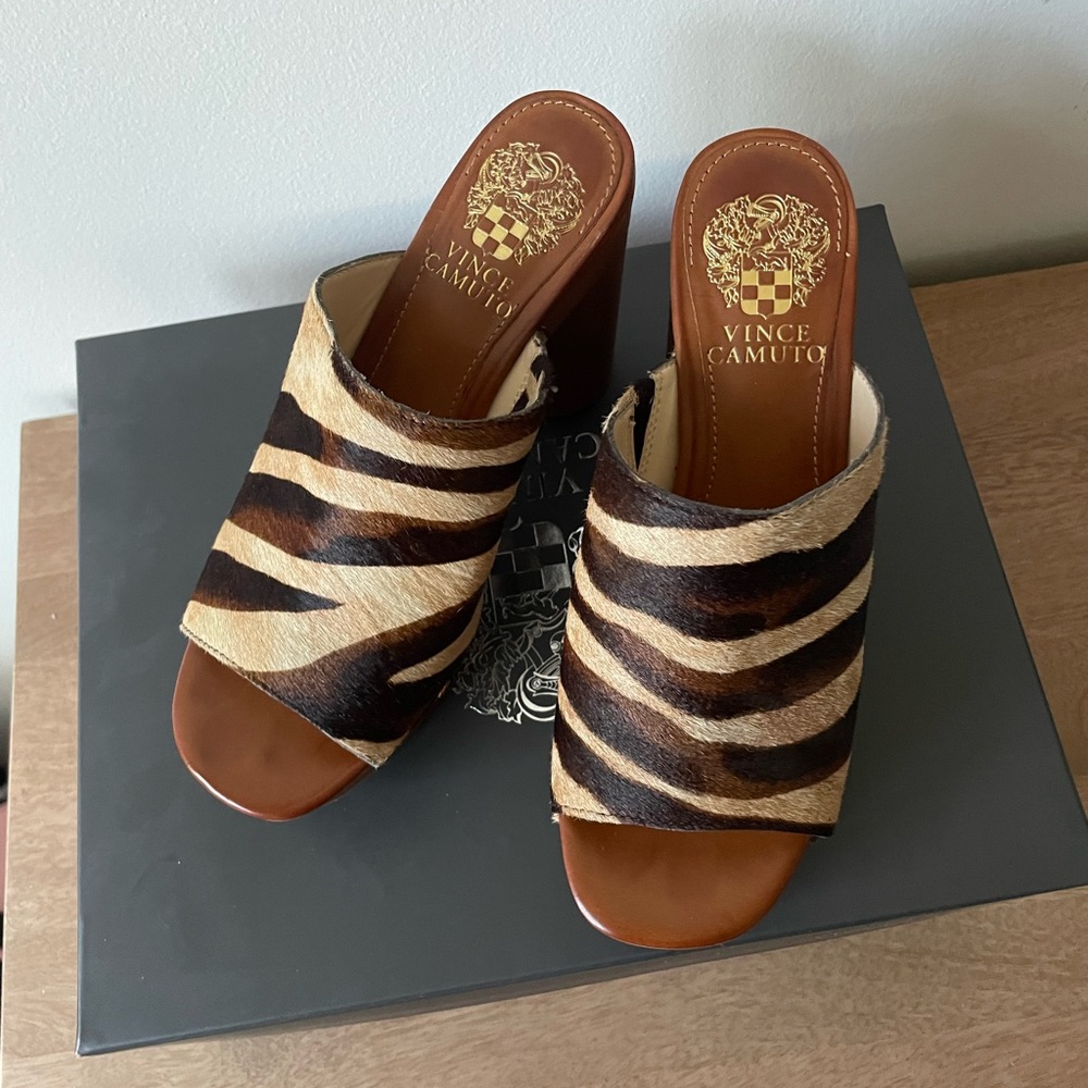Vince Camuto Calf Hair Mule Size 6
